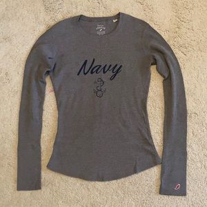 Navy Long-Sleeve Sz S